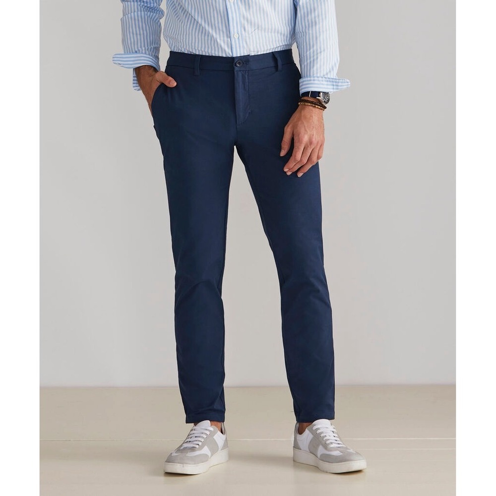 Vineyard Vines Mens 31x32 (fit like 33 x 29) Blue On The Go 5 Pocket Pants